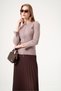 Women's Zipper Detail Cardigan Mink 25317 - 3