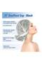 100 Pcs Shower Cap 21 Inch White Disposable Hairnet Head Cover Elastic Bouffant Cap Non-Woven Hair Covering Net for Medical Hospital Lab Restaurants Spa Salons - 3