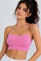 Women's Thin String Strap Double-Layered Crop Blouse, Basic Bustier - 3
