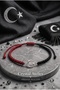 Moon Star Burgundy Black Macrame Bracelet Unisex Adjustable Handmade Turkish Flag Themed Rope Bracelet