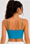 Women's Thin String Strap Double-Layered Crop Blouse, Basic Bustier - 4