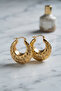 Gold Color Bohemian Hoop Model Earrings - Ebj260822W46231 - 2