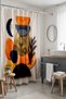Bathroom Curtain, Bohemian Flowers and Colors Patterned Shower Curtain, Bathtub Curtain 175X200Cm - 5