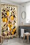 Bathroom Curtain, Yellow Lemons and Birds Patterned Shower Curtain, Bathtub Curtain 175X200Cm - 4