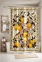 Bathroom Curtain, Yellow Lemons and Birds Patterned Shower Curtain, Bathtub Curtain 175X200Cm