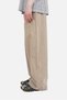 Be Hill Men's Beige Extra Loose Cut Streetwear Gabardine Trousers - 2