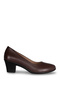 1926 Brown Genuine Leather Women's Heeled Shoes - 2