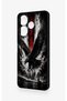 Redmi 13 4g Compatible Black Eagle Patterned Silicone Case - 2
