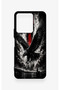 Vivo Y35 Compatible Black Eagle Patterned Silicone Case