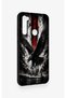 Redmi Note 8 Compatible Black Eagle Patterned Silicone Case - 3