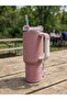 Pink Layered Heart Thermos Handle Charm / Thermos Ornament