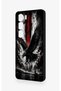 Vivo Y19S Compatible Black Eagle Patterned Silicone Case - 4