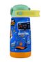 420 ml Boy's Basketball Printed Blue Brown Steel Flask Thermos - Leak-Proof - 60031 - 2