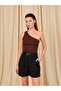 Women's Coffee One-Shoulder Bodysuit - 4