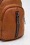 Women's Daily Zipper Detailed Stylish Sports Angelica Brown Body Bag - 3