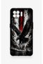 Oppo Reno 4 Lite Compatible Black Eagle Patterned Silicone Case