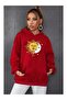 Moon Sun Printed Hooded Sweatshirt