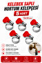 Butterfly Handle Hose Clamp [5 Pcs] 13X19 mm Screwed Stainless Steel Adjustable Pipe Clip