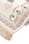 Cream Ivy Pattern Embossed Special Woven Prayer Rug - 3