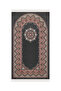 Smoked Sunflower Pattern Embossed Special Woven Prayer Rug