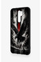 Redmi 9 Compatible Black Eagle Patterned Silicone Case - 4