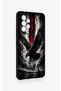 Samsung A53 Compatible Black Eagle Patterned Silicone Case - 2