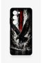 Oppo A5 5g Compatible Black Eagle Patterned Silicone Case