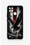 Realme C21Y Compatible Black Eagle Patterned Silicone Case - 2