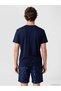 Özmarka New Season Navy Blue Slim Fit Modal Fabric T-Shirt /02 - 4