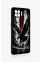 Oppo Reno 4 Lite Compatible Black Eagle Patterned Silicone Case - 2