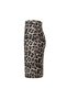 Leopard Pattern Faux Leather Skirt - 2