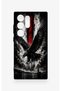Samsung S24 Ultra Compatible Black Eagle Patterned Silicone Case