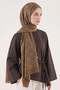 Halka Pattern Jacquard Shawl 100 - Mustard