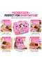 Cartoon Print Bento Lunch Box Stainless Steel Tiffin Box with Partition, Leakproof Square Buckle Design 600ml Container + 100ml Steel Bowl - 4