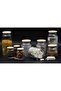 Feyzade Bamboo Lid Jar Set 1400Cc-895Cc-635Cc-290Cc - 5