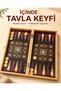 Luxury Wooden Look 3-in-1 Chess Checkers Backgammon Set 34 cm Foldable Interlocking Premium Game Set - 5