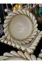 Gold Gilded Porcelain 5 Piece Presentation Set Aym9923A - 2