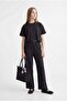 Girls' Elastic Waist Wide Leg Pants