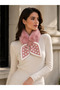 Women's Powder Plush Snap-On Neck Collar Byn23 - 2