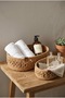 Velona Oval Set of 3 Rope Baskets Bathroom Organizer Decorative Organizer Handmade Basket Set - 6