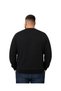 Men's Large Size Black Crew Neck Motif Knitwear Sweater 3Xl-4Xl-5Xl-6Xl - 3