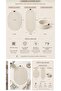 8-Piece Elite and Stylish Style Durable Washable American Serving Set, 6 Oval Platters, 1 Runner, 1 Bread Basket - 3