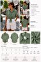 Women's Tie-Front Midi Length Viscose Fabric Shirt with Details - 4