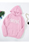 Women's Pink Hooded Sweatshirt Nirvana