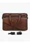 Vernika Brown Synthetic Leather Laptop Bag & Briefcase- 43.5x30 cm