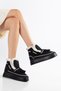 Luna Fur Moccasin Black Suede Women's Boots with Fur Inside - 2