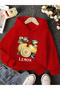 Children's Hooded Printed Sweatshirt