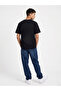 Black Gooool Cotton Textured Comfort Fit Crew Neck T-Shirt - 2