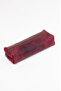 Large Size Genuine Calfskin Single Compartment Premium Pen Holder – Leather Pen Case Claret Red - 3