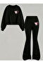 Girl's Crew Neck Sweatshirt and Spanish-Cut Leggings Set